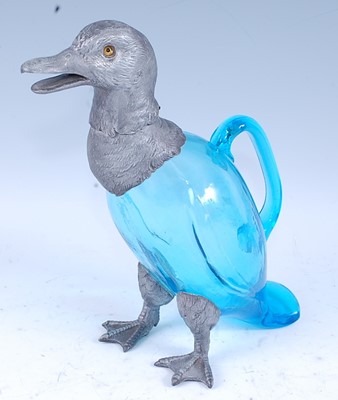 Lot 2200 - A 20th century French novelty claret jug in...
