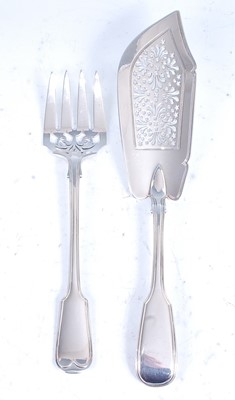 Lot 2091 - A matched pair of Victorian silver fish...