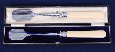 Lot 2101 - An Edwardian silver stilton scoop, having a...