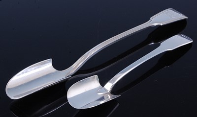 Lot 2102 - A Victorian silver stilton scoop, in the...