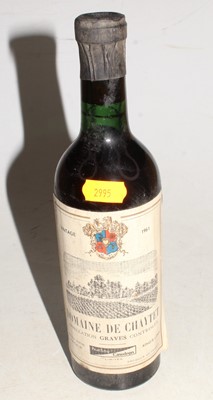 Lot 1023 - Domaine de Chaytet, 1961, Graves, one half bottle