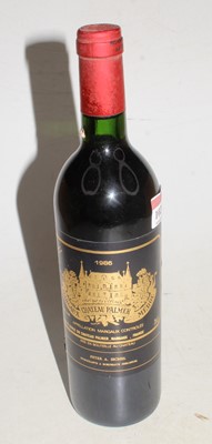 Lot 1024 - Château Palmer, 1986, Margaux, one bottle