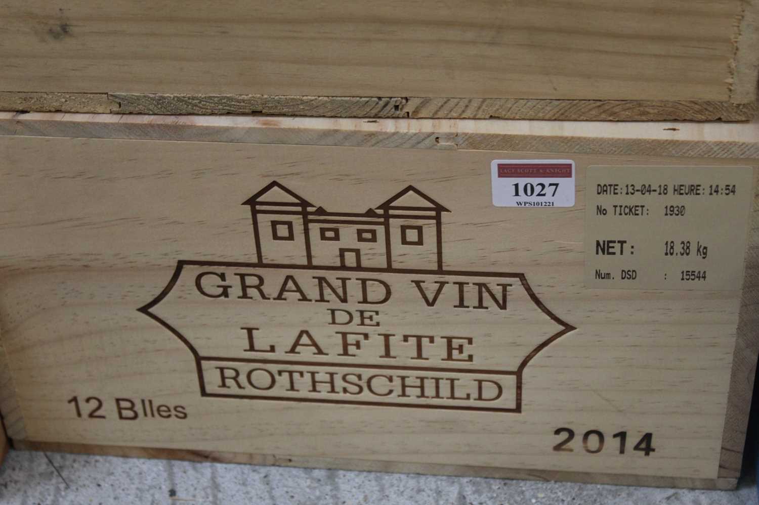 Lot 1027 - Château Lafite Rothschild, 2014, Pauillac,...