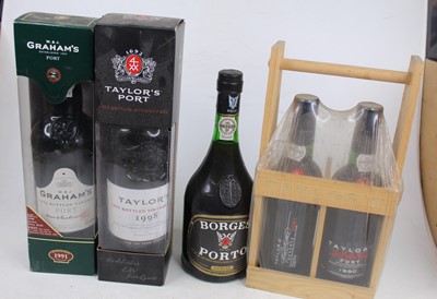 Lot 1325 - Graham's LBV port, 1991, one bottle in carton;...