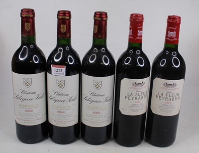 Lot 1035 - Château Labegorce Zede, 2002, Margaux, three...