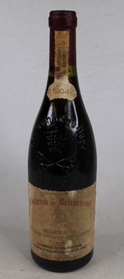 Lot 1040 - Château de Beaucastel, 1994, Châteauneuf du...