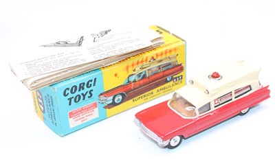 Lot 2054 - A Corgi Toys No. 437 Superior Ambulance...