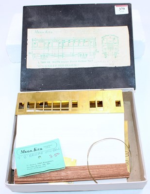 Lot 379 - Mega Kits part assembled etched brass O gauge...