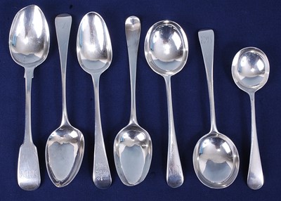 Lot 2120 - A Victorian silver serving spoon, in the...