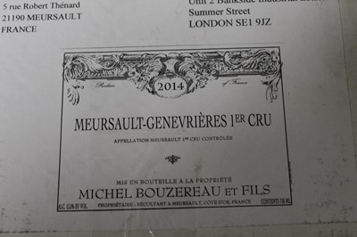 Lot 1226 - Domaine Michel Bouzereau et Fils les...