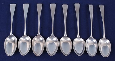 Lot 2083 - A set of four Victorian silver tablespoons, in...