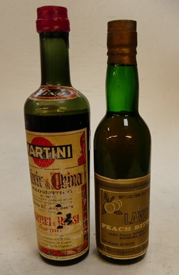 Lot 1519 - Laws peach bitters, 13 and 1/3 fl.ozs, 15º...