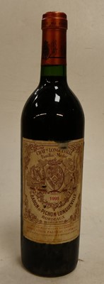 Lot 1089 - Château Pichon-Longueville, 1995, Pauillac,...