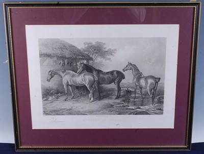 Lot 310 - George Zobel after Sir Edwin Landseer, Hunters...