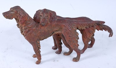 Lot 258 - A cold painted bronze figure, naturalistically...