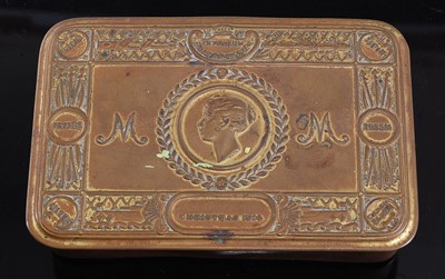 Lot 4 - A WW I Princess Mary Christmas gift tin,...