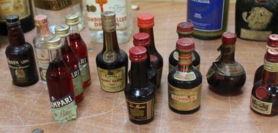 Lot 1523 - Mixed lot, to include some spirit miniatures,...