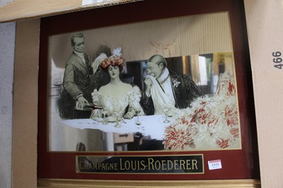 Lot 1533 - A reproduction advertising wall mirror for...