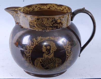 Lot 152 - A 19th century pearlware Nelson commemorative...