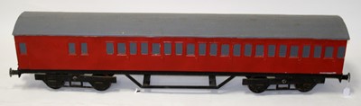 Lot 34 - 5-inch gauge maroon suburban coach,...