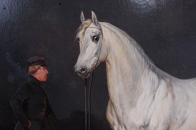 Lot 303 - T Burre Bundy (XIX) - Study of an Arabian Grey...