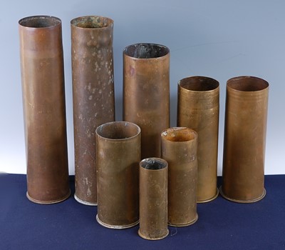 Lot 68 - A WW I 18 Pr brass shell case, dated 1917,...