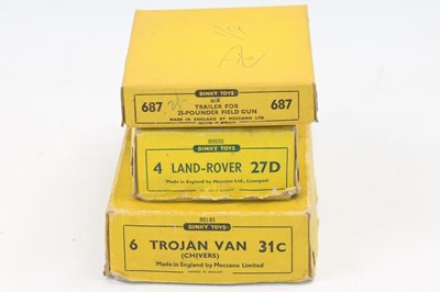 Lot 1032 - 3 Dinky Toys original empty trade boxes to...