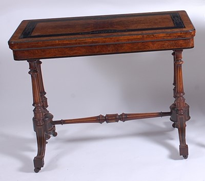Lot 2629 - A Victorian Aesthetic Movement figured walnut...