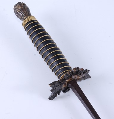 Lot 235 - A 19th century epee, the 85cm square section...