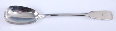 Lot 2079 - A George III silver basting spoon, in the...