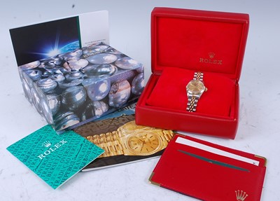 Lot 2393 - A lady's Rolex Oyster Perpetual Datejust...