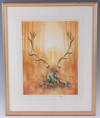 Lot 328 - Jonathan Yule (British, 20th Century), Hunter...