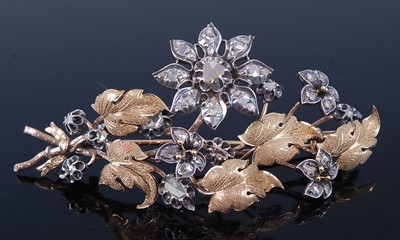 Lot 2378 - An early 19th century yellow metal and diamond...