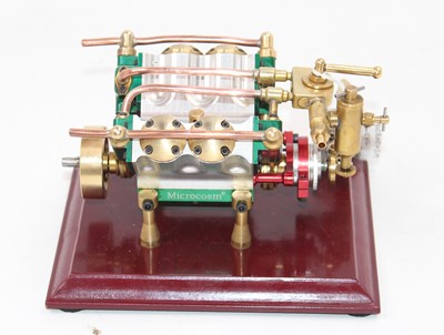 Lot 52 - A stationary 4 cylinder "Microcosm" V4 steam...