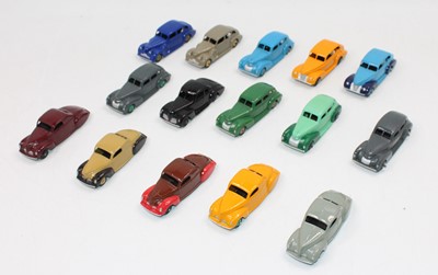Lot 1104 - 1 tray containing 15 repainted Dinky Toys to...