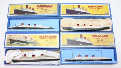 Lot 1132 - Dinky Toys pre-war No. 52 boxed ocean liner...
