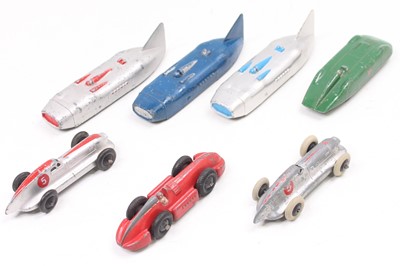 Lot 1018 - Dinky Toys group of 7 racing cars to include,...