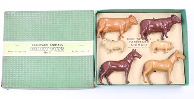 Lot 1037 - Dinky Toys No. 2 Farmyard Animals figure set...