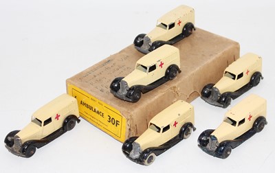 Lot 1061 - Dinky Toys No. 30F Ambulance original trade...