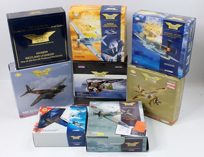 Lot 912 - Eight various boxed mixed scale Corgi Aviation...