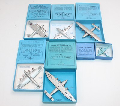 Lot 1081 - 6 Dinky Toys aircraft with reproduction boxes...
