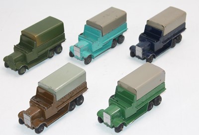Lot 1094 - Dinky Toys No. 151B 6 Wheeled Army Wagon group...