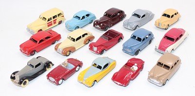Lot 1112 - One tray containing 15 various repainted Dinky...