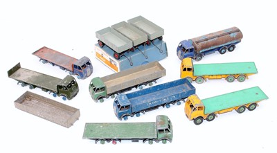 Lot 1123 - One tray containing 8 Dinky Toys Foden Trucks...