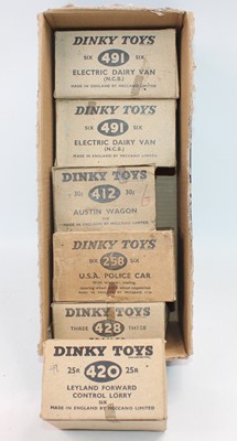 Lot 1131 - Dinky Toys original empty trade boxes group of...