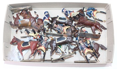 Lot 1525 - Mignot Figure Group,  to include 5x Cavalry of...