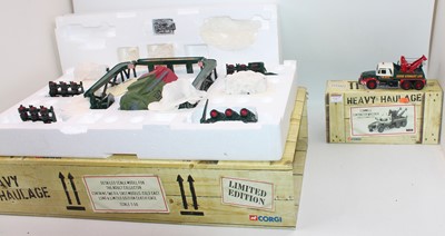 Lot 918 - Two boxed Corgi Heavy Haulage 1/50 scale...