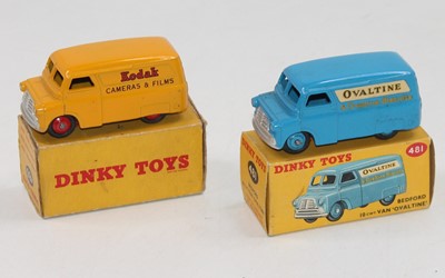 Lot 1142 - Dinky Toys advertising vans pair to include,...