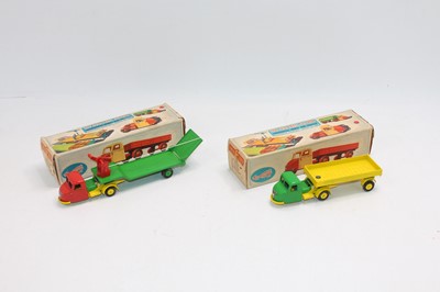 Lot 1152 - Crescent Toys Scammell Scarab pair finished in...
