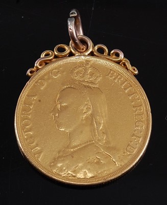 Lot 2083 - Great Britain, 1887 gold two pound coin,...